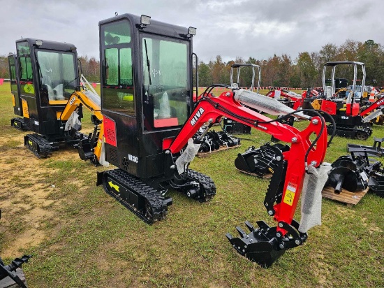 408 - ABSOLUTE - NEW MIVA CAB MINI EXCAVATOR