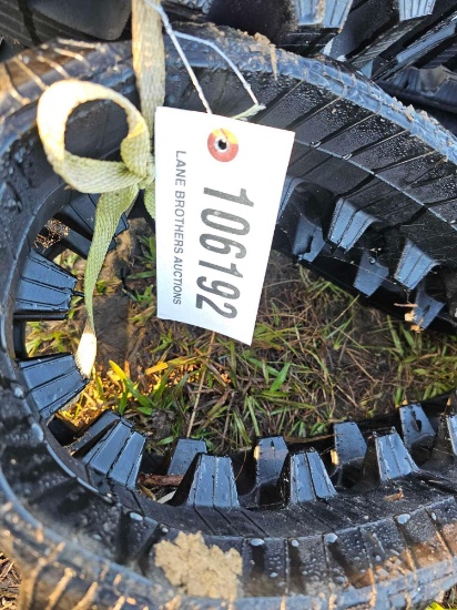 534 - PAIR OF RUBBER TRACK