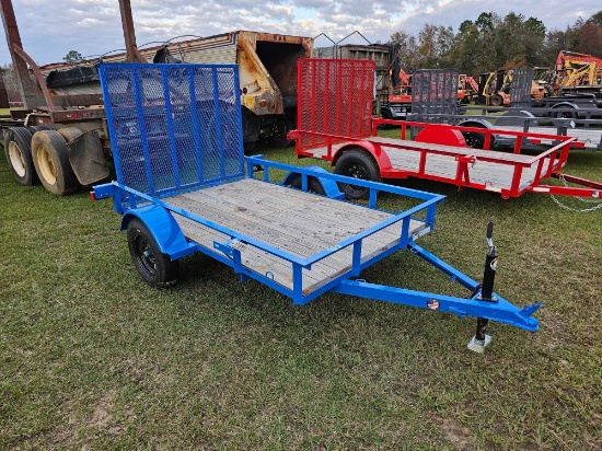812 - ABSOLUTE - NEW 5' X 8' GATE TRAILER