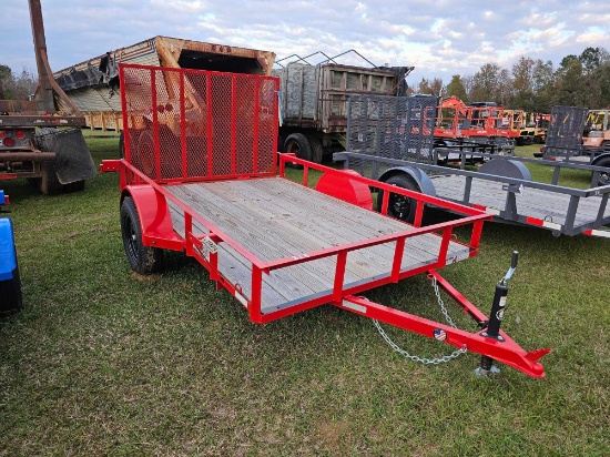 813 - ABSOLUTE - NEW 76" X 10' GATE TRAILER
