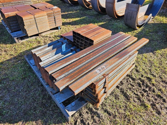 877 - 8 - PIECES OF 1 1/2" X 3" X 49" CHANNEL