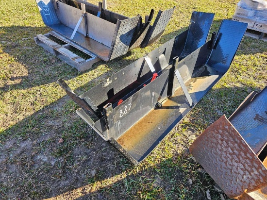 887 - 2 - PLATE STEEL DUAL AXLE FENDERS