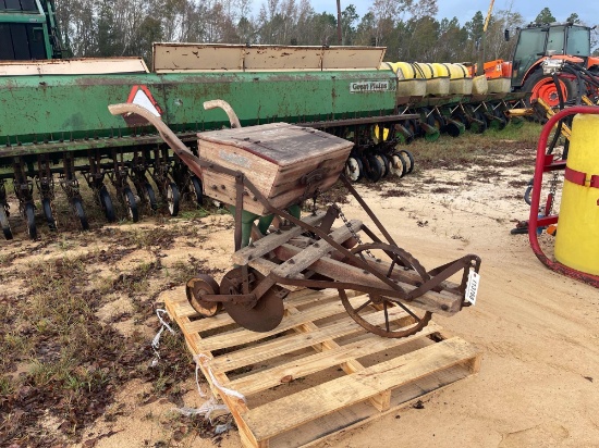 1506 - COLE # 34 MULE DRAWN 3-ROW GRAIN DRILL