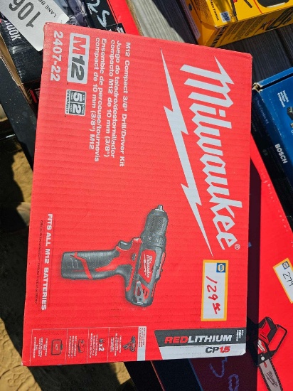 3022 - ABSOLUTE - MILWAUKEE M12 3/8" DRILL DRIVER