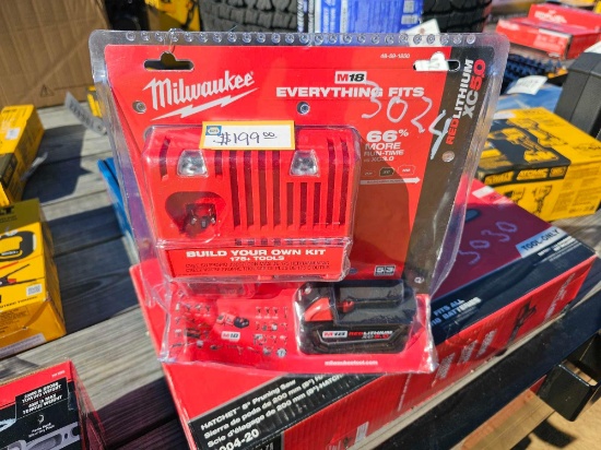 3024 - ABSOLUTE - MILWAUKEE 5.0 CHARGER & BATTERY
