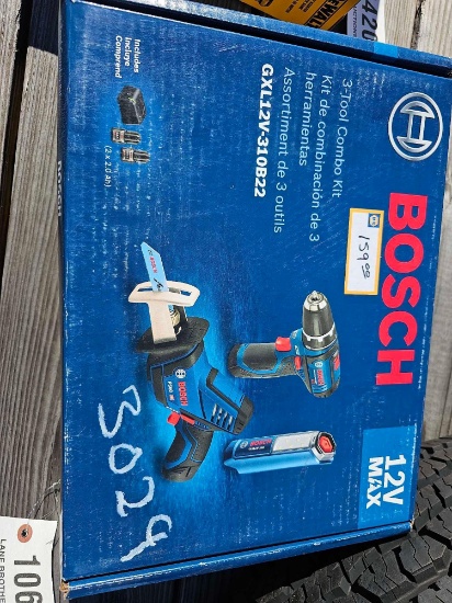 3029 - ABSOLUTE - BOSCH 3 TOOL COMBO KIT