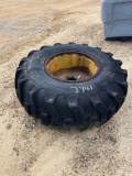 3741 - ABSOLUTE - 18.4-24 TIRE AND RIM