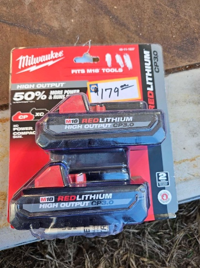 111 - ABSOLUTE - 2- MILWAUKEE M18 BATTERY