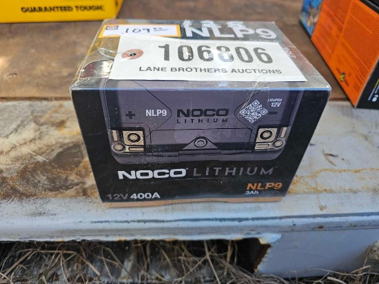 128 - ABSOLUTE - NOCO 12V-400A LITHIUM BATTERY