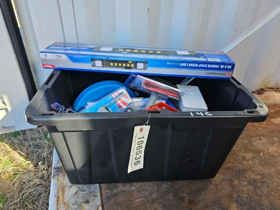 145 - BOX OF MISC TOOLS