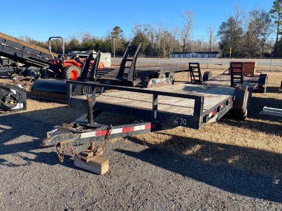 670 - 82" X 20' DOVE TAIL TRAILER