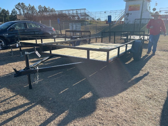 804 - 7' X 14' DOVE TAIL GATE TRAILER