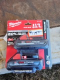 112 - ABSOLUTE - 2- MILWAUKEE M18 BATTERY