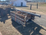 672 - 6- 4' SHELVING UPRIGHTS & 1 -8' CROSS MEMBER