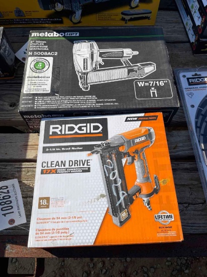 2029 - METABO 2" AIR STAPLER & AIR BRAD NAILER