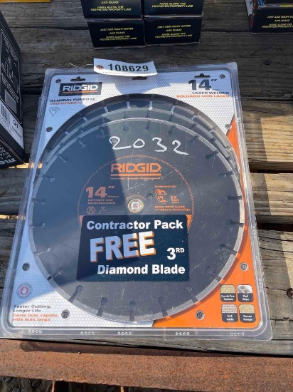 2032 - 3 - RIDGID 14" DIAMOND BLADES