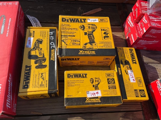 2044 - DEWALT 12V 1/4" DRIVER KIT & ETC