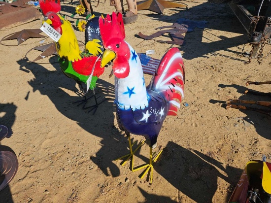 2136 - ABSOLUTE - SMALL METAL ROOSTER