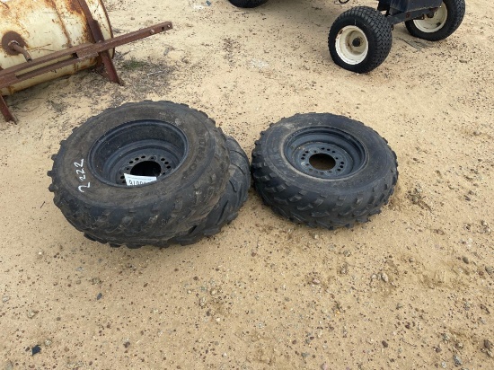 2222 - 3- 4WHEELER TIRES 25X8X12