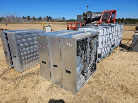 2247 - 3 - 36" FANS WITH LOUVERS