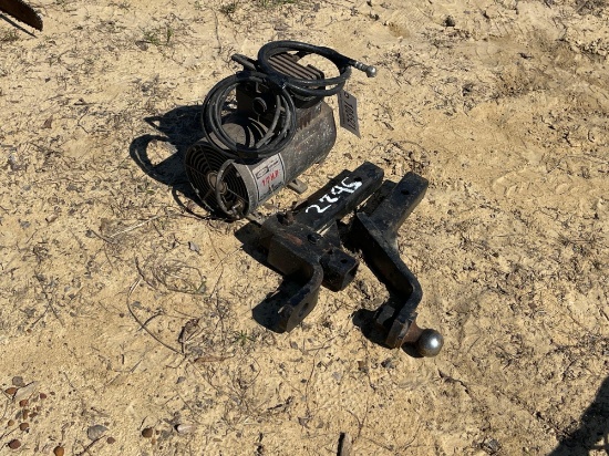 2295 - AIR COMPRESSOR & 2 HITCHES
