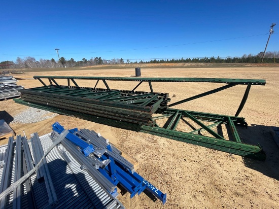 2343 - 5 - 16'X42" SHELVING UPRIGHTS & 3 - 24'