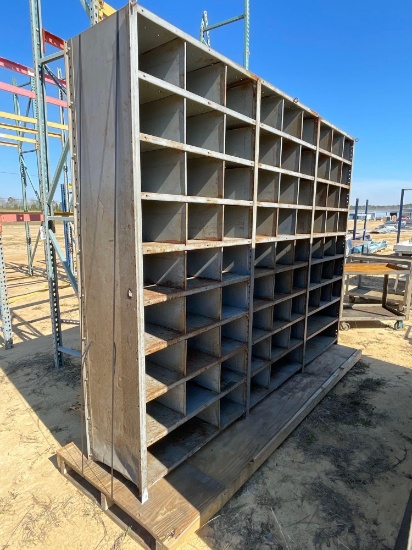 2447 - METAL SHELVING 18" X 108" X 84"