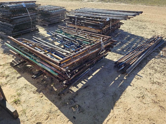 2453 - 5 - SETS 6' WALK TRU SCAFFOLDING