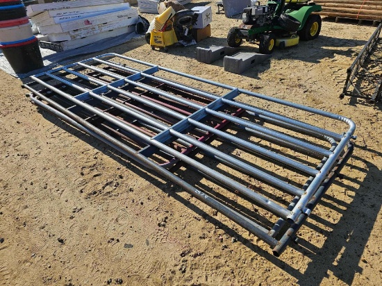 2474 - 3 - 12' AND 2 - 8' FARM GATES