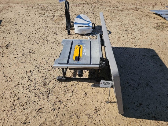 2484 - DEWALT TABLE SAW AND TABLE