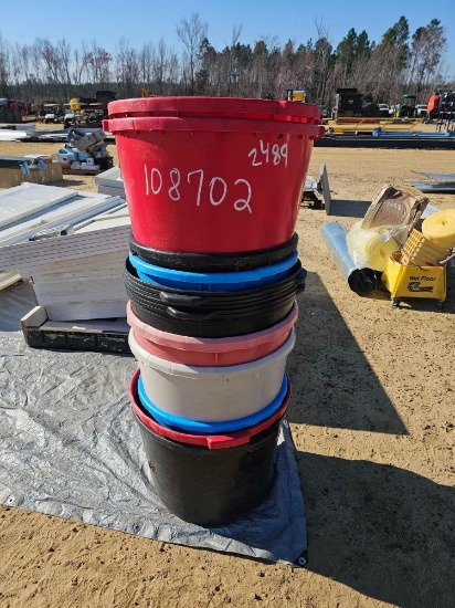 2489 - 10 PLASTIC BUCKETS