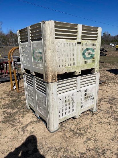 2753 - 2 ONION CRATES 3'8"X4'