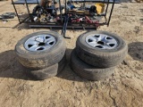 2274 - 4- 255/70R18 TIRES AND RIMS