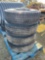 2594 - 4- 295/75 R 22.5 TIRES ON