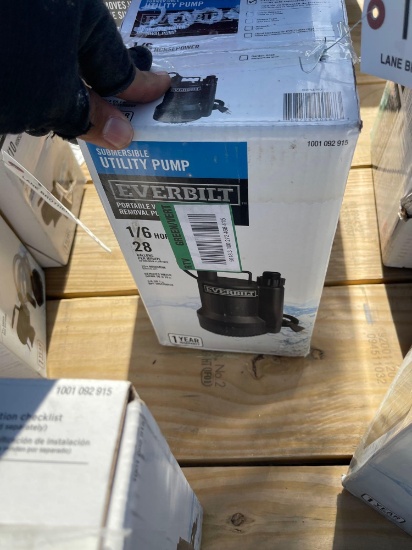 2004 - EVERBILT 1/6 HP SUBMERSIBLE UTILITY PUMP