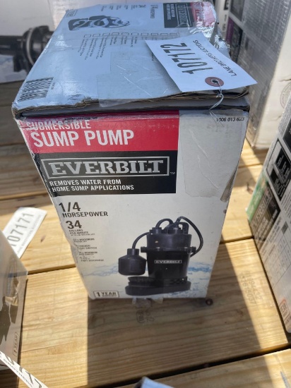 2005 - EVERBILT 1/4 HP SUBMERSIBLE SUMP PUMP