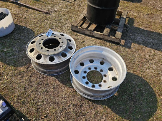 2437 - 2- PC. 24" ALCOA ALUMINUM RIMS