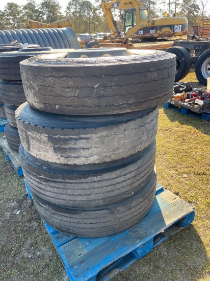 2592 - 4- 295/75R 22.5 TIRES