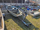 2399 - LOWES 14' ALUMINUM BOAT & TRAILER *