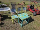 2925 - WOODEN ROCKING CHAIR WITH
