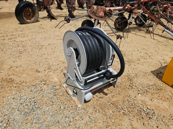 412 - FUEL PUMP, HOSE REEL, HOSE & NOZZLE