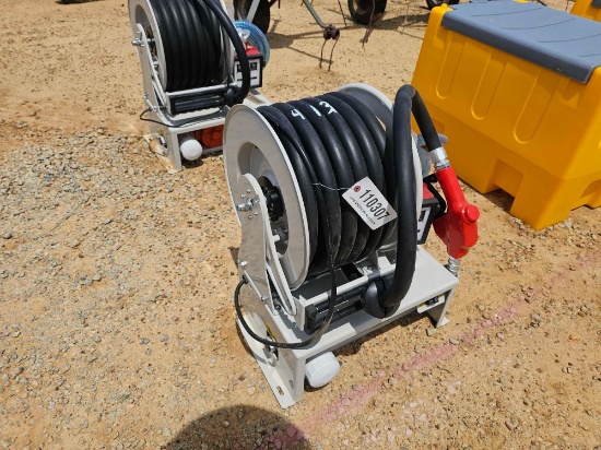 413 - FUEL PUMP, HOSE REEL, HOSE & NOZZLE