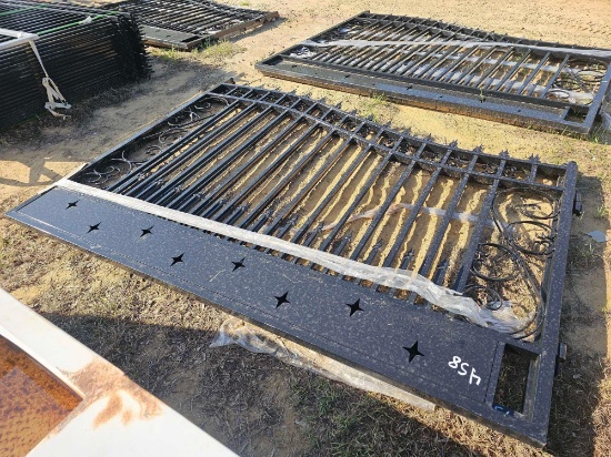 458 - 20 FT. DBL. BLACK IRON GATE