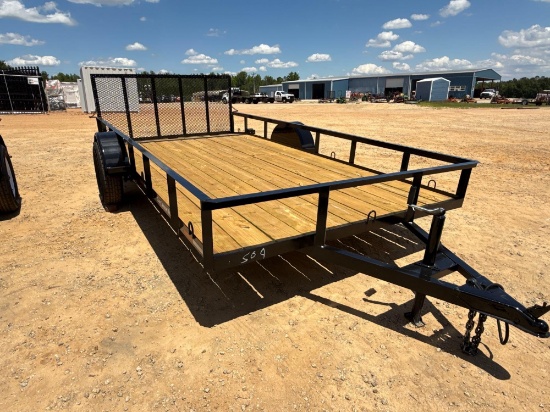 509 - NEW 6' 10" X 14' DOVETAIL TRAILER *