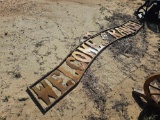 464 - ABSOLUTE - WELCOME TO THE RANCH SIGN