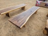 678 - LIVE EDGE 8' BENCH