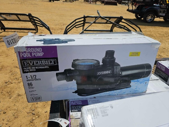 2047 - EVERBILT IN GROUND SWIMMING POOL PUMP