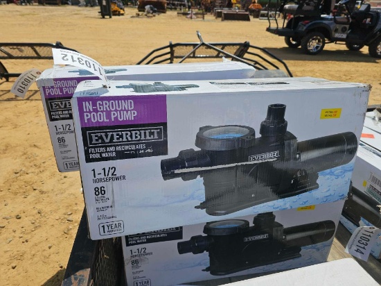 2049 - EVERBILT IN GROUND SWIMMING POOL PUMP