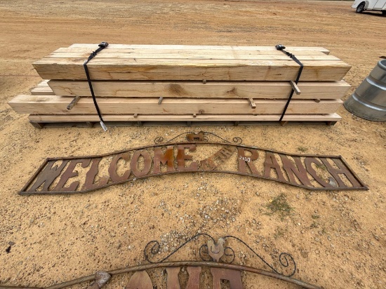 2157 - WELCOME TO THE RANCH SIGN