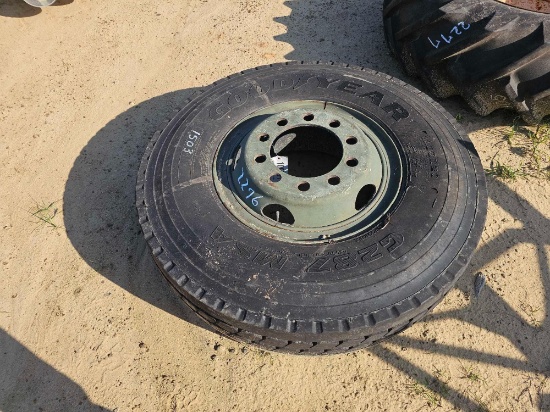 2276 - GOODYEAR 11.00 R 20 TIRE & WHEEL